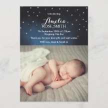 Tarjeta de invitación/agradecimiento para bebé
