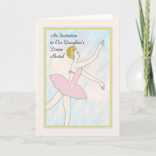 Tarjeta de invitación al considerando de baile de