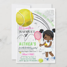 Tarjeta de invitación al cumpleaños de Grand Slam