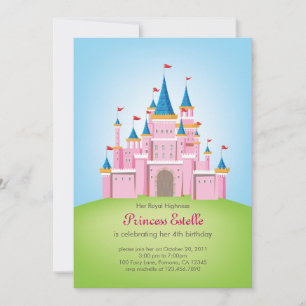 Tarjeta de invitación al cumpleaños de la Princesa