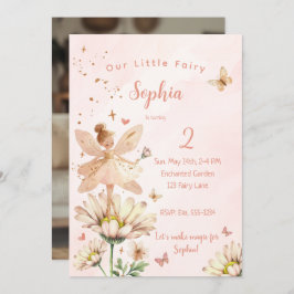 Tarjeta de invitación al cumpleaños del Chica Fair