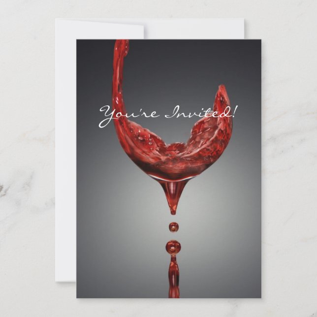 Tarjeta de invitación al vino (Anverso)