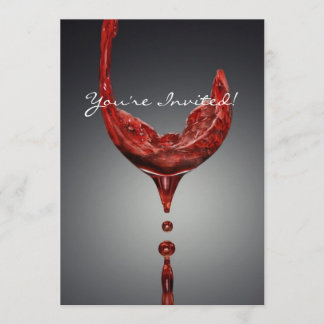 Tarjeta de invitación al vino