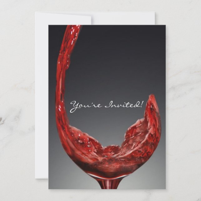 Tarjeta de invitación al vino (Anverso)