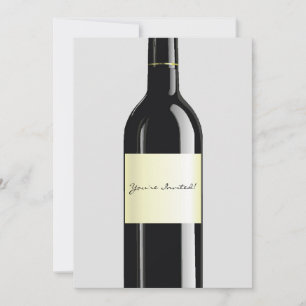 Tarjeta de invitación al vino