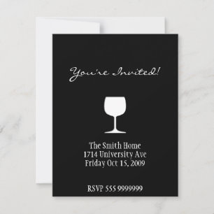 Tarjeta de invitación al vino