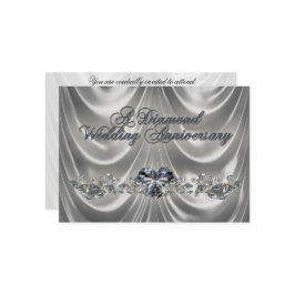 Tarjeta de Invitación Aniversario de Bodas de Diam