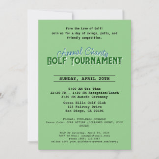 Tarjeta de invitación anual para el Torneo de Cari