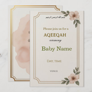 tarjeta de invitación AQEEQAH