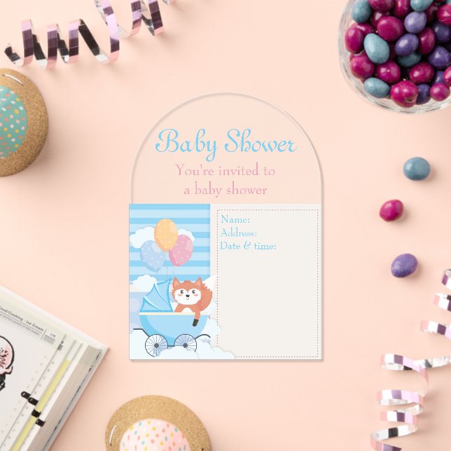 Tarjeta de invitación Baby Shower 9 (Insitu (Celebración))