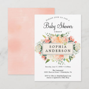 Tarjeta de invitación Baby Shower de bonito