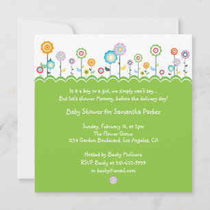 Tarjeta de invitación Baby Shower de Fiesta de jar