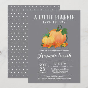 Tarjeta de invitación Baby Shower de la caída de c