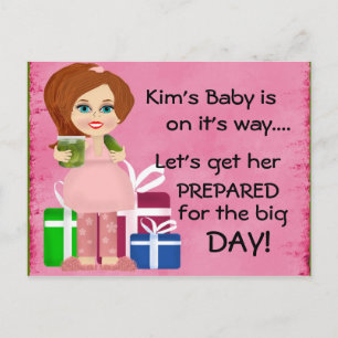 Tarjeta de invitación Baby Shower de Mami de Pickl