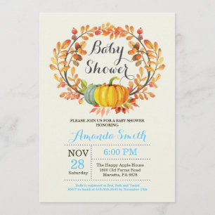 Tarjeta de invitación Baby Shower del niño de la c