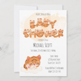 Tarjeta de invitación Baby Shower temática para ti