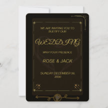 Tarjeta de invitación clásica