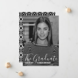 Tarjeta de Invitación completa de graduación fotog