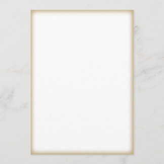 Tarjeta de Invitación con Borde de Oro Personaliza