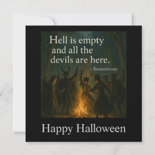 Tarjeta de invitación con fantasía de Halloween - 