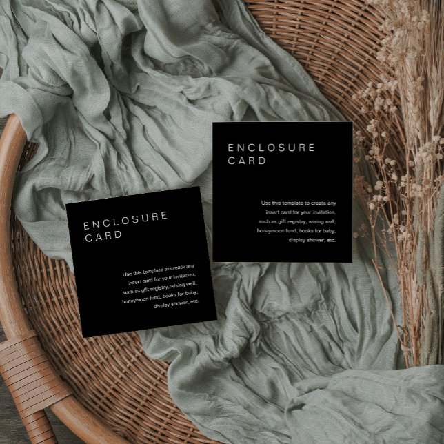 Tarjeta de Invitación con Inserto de Sobre Minimal (Subido por el creador)