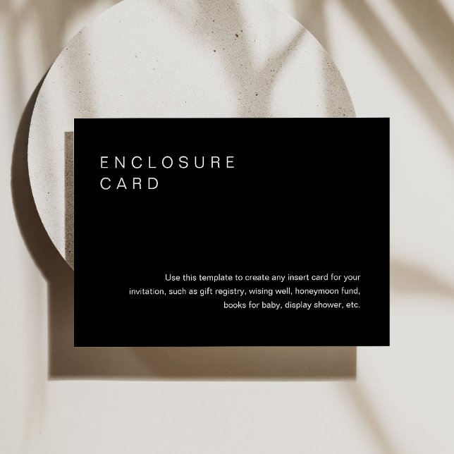 Tarjeta de Invitación con Inserto de Sobre Minimal (Subido por el creador)