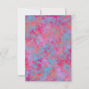 Tarjeta de invitación con salpicaduras de pintura 