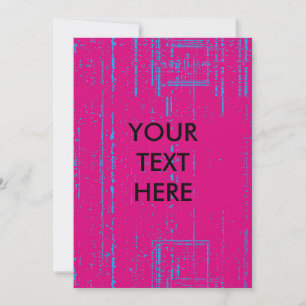 Tarjeta de Invitación con Textura Grunge de Medio