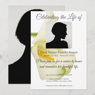 Tarjeta de invitación conmemorativa de Lirio de Ar