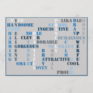 Tarjeta de invitación cruzada Baby Shower Baby BOY