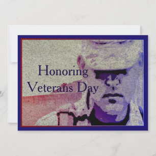 Tarjeta de invitación de 7,5" x 5,5 para veteranos