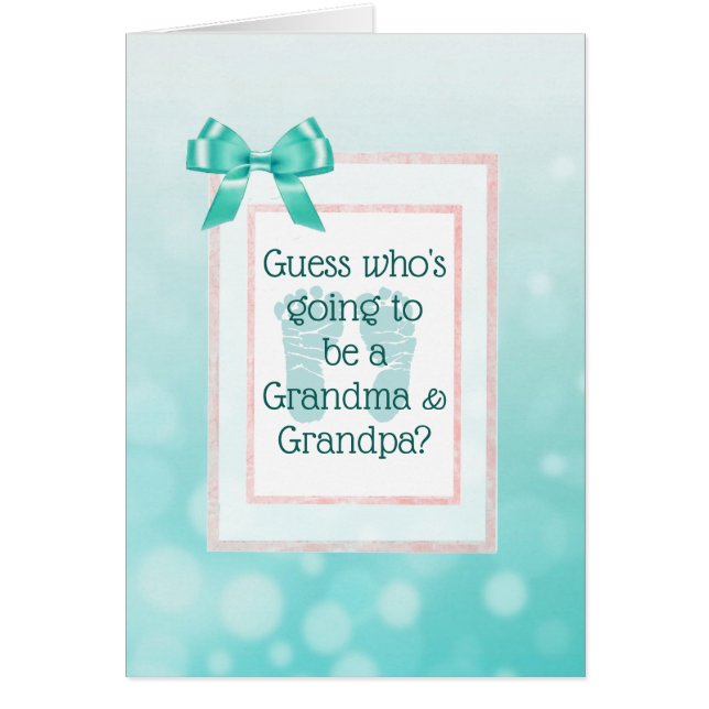 Tarjeta de Invitación de abuelo y abuela (Frente)