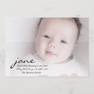 Tarjeta de Invitación de Adopción de Bendición de 