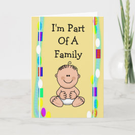 Tarjeta de Invitación de adopción para Personaliza