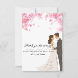 Tarjeta de Invitación de Agradecimiento por Venir