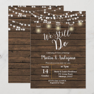 Tarjeta de invitación de aniversario de boda Nosot