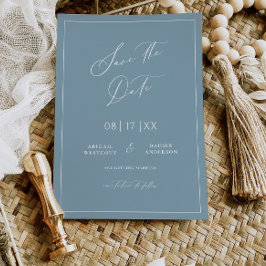 Tarjeta de invitación de anuncio de boda Cottage a
