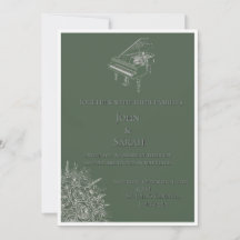 Tarjeta de invitación de arte de línea