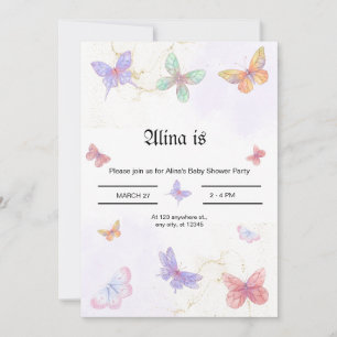 Tarjeta de invitación de Baby Shower.