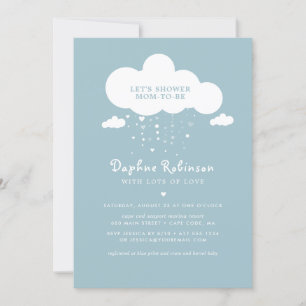 Tarjeta de invitación de Baby Shower Cute Cloud Ra