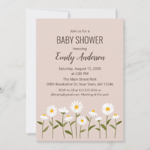 Tarjeta de Invitación de Baby Shower de Margarita