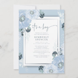 Tarjeta de Invitación de Baby Shower "Es Un Niño" 