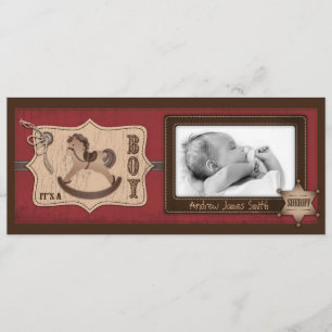 Tarjeta de Invitación de bebé de niño lobo