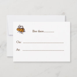 Tarjeta de invitación de Bee There