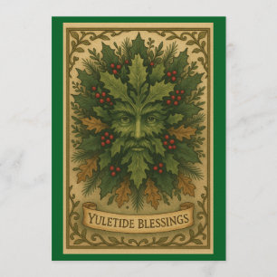 Tarjeta de Invitación de Bendiciones de Yule