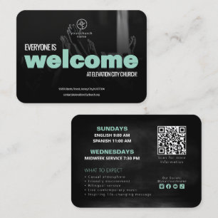 Tarjeta de Invitación de Bienvenida a la Iglesia P