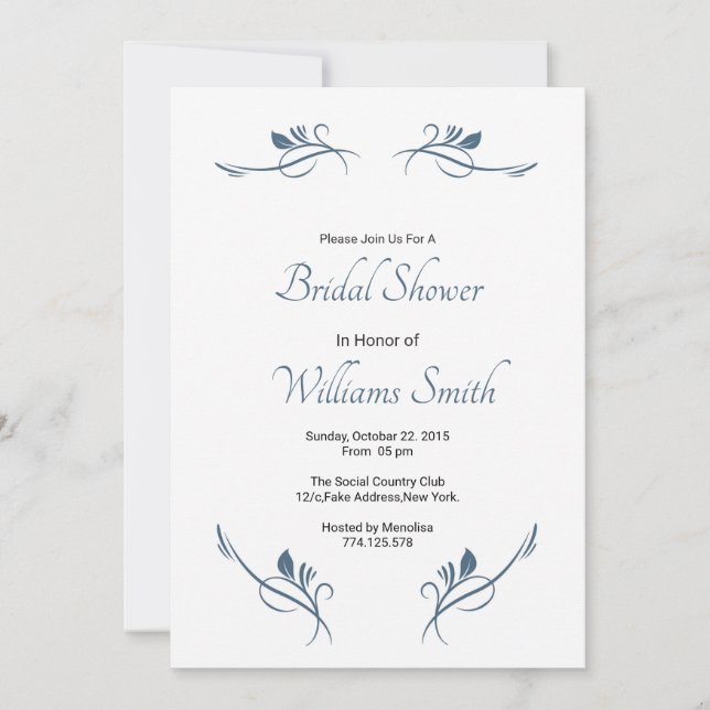 Tarjeta de invitación de boda (Anverso)