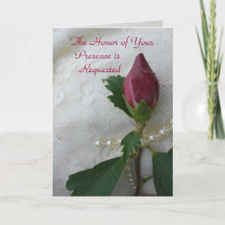 Tarjeta de invitación de boda