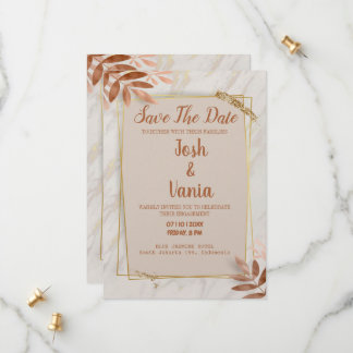 Tarjeta de invitación de boda