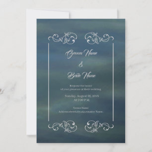 Tarjeta de invitación de boda